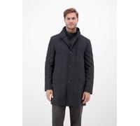 Wollmantel LERROS "KURZGRÖSSEN-Mantel in Wolloptik", Herren, Gr. 28, grau (classic navy), 60% Polyester, 30% Wolle, 10% Kunstfaser, Mäntel (94798709-28) classic navy