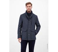 Wollmantel LERROS "Lässiger 2in1 Mantel mit herausnehmbarer Weste", Herren, Gr. 54, blau (classic navy), 67% Polyester, 33% Wolle, Mäntel (43167906-54) classic navy