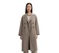 Wollmantel MARC O'POLO "aus hochwertigem Melange-Doubleface", Damen, Gr. 46, beige (stone taupe melange), Obermaterial: 50% Wolle, 47% Polyester, 3% Sonstige Fasern, unifarben, relaxed fit, Mäntel (38