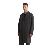 Wollmantel MARC O'POLO "aus recyceltem Double-Face-Wool-Mix", Herren, Gr. 50, grau (dunkelgrau melange), Obermaterial: 50% Wolle, 50% Polyester, unifarben, regular fit, Mäntel (39107453-50) dunkelgrau