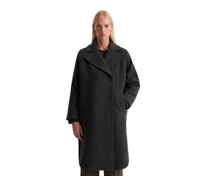 Wollmantel MARC O'POLO "aus Wolle-Mix", Damen, Gr. 36, dunkelgrau melange, Obermaterial: 71% Wolle, 26% Polyamid, 3% Sonstige Fasern; Futter: 100% Polyester, unifarben, relaxed fit, Mäntel (63462043-3