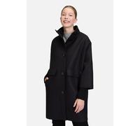 Wolljacke BETTY BARCLAY "Betty Barclay Damen Wollmantel mit Strickdetails", Damen, Gr. 44, schwarz, Obermaterial: 55% Polyacryl, 40% Polyester, 5% Wolle. Futter: 100% Polyester., Elegant, loose fit, J