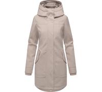 Ragwear Damen Mantel in Woll-Optik langer Trenchcoat mit Kapuze Janesha Coat Ecru Gr. L