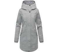 Wollmantel RAGWEAR "Janesha Coat", Damen, Gr. M (38), hellgrau, Obermaterial: 100% Polyester; Innenfutter: 100% Polyester, tailliert ca. Mitte Oberschenkel, hoch geschlossener Ausschnitt, verstellbar