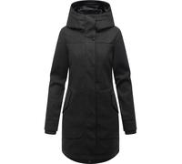 Wollmantel RAGWEAR "Janesha Coat", Damen, Gr. M (38), schwarz (dunkelgrau), Obermaterial: 100% Polyester. Innenfutter: 100% Polyester, tailliert ca. Mitte Oberschenkel, hoch geschlossener Ausschnitt,