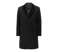 Wollmantel RICANO "Mantel Raffaele", Herren, Gr. L, schwarz, Obermaterial: 60% Wolle WO. 40% Polyester PES. Futter: 100% Polyester PES., normal, V-Ausschnitt, Mäntel, Handgefertigt aus feinster Wolle 