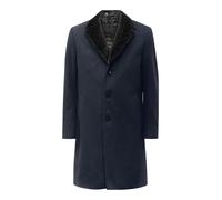 Wollmantel RICANO "Mantel Raffaele", Herren, Gr. S, grau, Obermaterial: 60% Wolle WO. 40% Polyester PES. Futter: 100% Polyester PES., normal, V-Ausschnitt, Mäntel, Handgefertigt aus feinster Wolle (64
