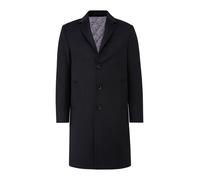 Wollmantel RICANO "Wollmantel Davide", Herren, Gr. XL, schwarz, Obermaterial: 60% Wolle WO. 40% Polyester PES. Futter: 100% Polyester PES., normal, V-Ausschnitt, Mäntel (98650263-XL) schwarz