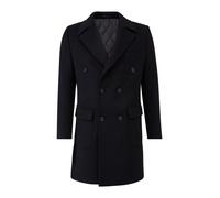 Wollmantel RICANO "Wollmantel Enzo", Herren, Gr. S, schwarz, Obermaterial: 60% Wolle WO. 40% Polyester PES. Futter: 100% Polyester PES., normal, V-Ausschnitt, Mäntel (27391819-S) schwarz