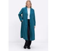 Wollmantel SHEEGO, Damen, Gr. 42, topas, 90% Polyester, 10% Wolle, unifarben, unifarben mit Farbeinsatz, unifarben mit Farbeinsätzen, Mäntel (42824541-42) topas