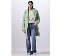 Wollmantel STREET ONE STUDIO, Damen, Gr. 46, light mint grün, Stoff, Obermaterial: 100% Polyester; Futter: 100% Polyester, unifarben, casual, normal normal, V-Ausschnitt, Langarm Bündchen, Mäntel, in