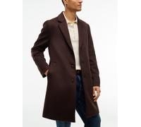 Wollmantel TOMMY HILFIGER "WOOL MIX COAT", Herren, Gr. M, braun (chocolate), Web, Obermaterial: 75% Wolle, 25% Nylon. Futter: 58% Viskose, 42% Acetat, regular fit ca. Mitte Oberschenkel, Mäntel, Rever