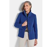 Wollmix Jacke mit Stehkragen blau 44
