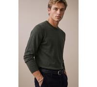Wollpullover FYNCH-HATTON, Herren, Gr. 3XL, grün (cypress), Strick, Obermaterial: 100% Wolle, bestickt, unifarben, regular fit hüftbedeckend, Rundhals, Pullover, mit Wolle (70373920-XXXL) cypress