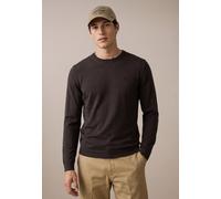 Wollpullover FYNCH-HATTON, Herren, Gr. XXL, braun (soil), Strick, Obermaterial: 100% Wolle, bestickt, unifarben, regular fit hüftbedeckend, Rundhals, Pullover, mit Wolle (81835260-XXL) soil