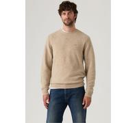 Wollpullover LEVI'S "ORIGINAL HM SWEATER", Herren, Gr. XXL, fungi heather, Strick, Obermaterial: 80% Wolle, 20% Polyamid, regular fit normal, Rundhals, Pullover, klassische Rundhalsform (45710542-XXL)