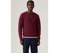 Wollpullover LEVI'S "ORIGINAL HM SWEATER", Herren, Gr. XXL, rot (tawny port), Strick, Obermaterial: 80% Wolle, 20% Polyamid, regular fit normal, Rundhals, Pullover, klassische Rundhalsform (54492469-X