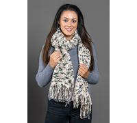 collezione alessandro Italienischer Schal Becky kuschelweich, mit Fransen 34cm x 200cm
