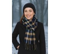 Wollschal "Elegant", Damen, blau, Polyacryl, COLLEZIONE ALESSANDRO, kariert, Basic, Modetücher, moderner Karoschal, Made in Italy (81217861-0) blau