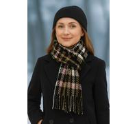 Wollschal "Elegant", Damen, schwarz, Polyacryl, COLLEZIONE ALESSANDRO, kariert, Basic, Modetücher, moderner Karoschal, Made in Italy (81745365-0) schwarz