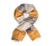 Wollschal "Karla", Damen, gelb (senf), Polyacryl, COLLEZIONE ALESSANDRO, kariert, Basic, Modetücher, Made in Italy, luxuriöse Wärme (78041549-0) senf