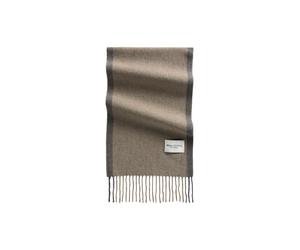 Wollschal MARC O'POLO "aus weicher Schurwolle", Herren, schwarz, Obermaterial: 100% Schurwolle, unifarben, Modetücher (35306639-0) schwarz