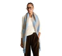 Wollschal MARC O'POLO DENIM "mit diagonalen Streifen", Damen, light blau_multi, Web, Wollmischung, Modetücher (54708658-0) light blau_multi