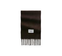Wollschal MARC O'POLO DENIM "mit langen Fransen", Damen, braun (espresso braun), Obermaterial: 100% Wolle, unifarben, Modetücher (89474824-0) espresso braun