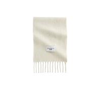 Wollschal MARC O'POLO DENIM "mit langen Fransen", Damen, stone melange, Obermaterial: 100% Wolle, unifarben, Modetücher (86776744-0) stone melange