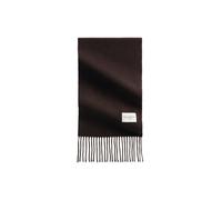 Wollschal MARC O'POLO "mit langen Fransen", Damen, burnt coffee, Obermaterial: 100% Wolle, unifarben, Modetücher (61534003-0) burnt coffee