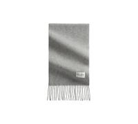 Wollschal MARC O'POLO "mit langen Fransen", Damen, fine grau melange, Obermaterial: 100% Wolle, unifarben, Modetücher (34939336-0) fine grau melange