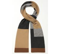 Wollschal "Marmo", Damen, braun, Polyacryl, COLLEZIONE ALESSANDRO, unifarben, Basic, Modetücher, mit schwarz-grau-braun Kombi, Made in Italy (66765055-0) braun