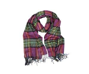 Wollschal "Scotland", Damen, pink, Polyacryl, COLLEZIONE ALESSANDRO, gestreift, Basic, Modetücher, mit Karomuster, Made in Italy (26315200-0) pink