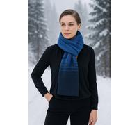 Wollschal "Zugspitze", Damen, blau, Polyacryl, COLLEZIONE ALESSANDRO, unifarben, Basic, Modetücher, Made in Italy, in modischen Farben (53567968-0) blau