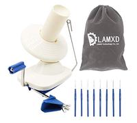 Wollwickler Yarn Garnwinder Kreuzwickler Knäuelwickler Wolle String Kugel Skein Winder Knitting Wool Operated Handbetriebene,Lamxd Faserkugelwickler, handbetrieben, mit Fadenschneider, Schere,4-OZ