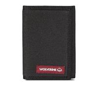 wolverine Men's Guardian Cotton Nylon Trim Trifold Wallet with RFID Protection, Three Card Slots and Two Slip Pockets, Onyx, One Size