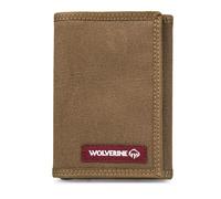 Wolverine Herren-Geldbörse, zweifach gefaltet, RFID-Schutz, Ausweisfenster, Kartenfächer, Geldscheinfach, strapazierfähiges Leder, Canvas, One Size