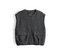 Opus Fashion Damenweste WOMAYA Regular Fit Viskose-Woll-Mix Mittelgrau Melange Größe 36