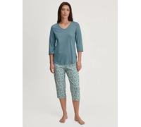 CALIDA Ornament Nights Capri-Pyjama Damen, weich, pflegeleicht