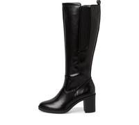 Jana Damen Hohe Stiefel mit Absatz Kniehoch Blockabsatz Weite H Mehrweite, Schwarz (Black), 40 EU