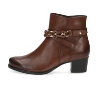 Stiefelette CAPRICE Gr. 38,5, braun (cognac) Damen Schuhe Reißverschlussstiefeletten mit Innen-Reißverschluss für einen leichten Einschlupf (45861706-38,5)
