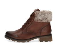 CAPRICE Damen Stiefeletten zum Schnüren mit Blockabsatz Gefüttert, Braun (Cognac Nappa), 39 EU