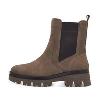 Tamaris Damen Chelsea Boots COMFORT M8541443, Leder Plateau, Grau (Pepper) 39 EU