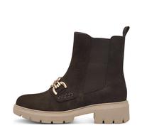 TAMARIS COMFORT Damen Chelsea Boots aus Leder Ungefüttert, Braun (Mocca Suede), 37 EU