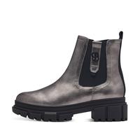 s.Oliver Damen Chelsea Boots mit Reißverschluss Vegan, Silber (Pewter), 40 EU