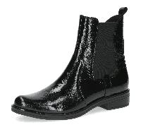 Caprice Damen-Stiefel Black Naplak Chelsea-Boots kleiner Absatz Schwarz Gr. 37,5