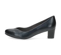 CAPRICE Damen Pumps Memotion aus Leder Kleiner Absatz Weite G, Blau (Ocean Nappa), 39 EU