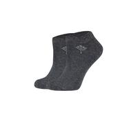 Sneakersocken JOOP "Socken Women for your daily glam cotton Socks 1p 2er Pack", Damen, Gr. 39-42, grau (anthrazitmelange), Obermaterial: 86% Baumwolle CO. 11% Polyamid PA. 3% Elasthan EL., Socken Snea