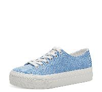 Tamaris Da.-Schnürer für Damen, blau, Gr. 37 EU