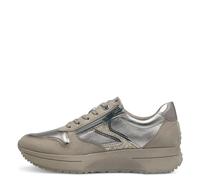 Marco Tozzi Damen Plateau Sneaker mit Schnürsenkeln Freizeit, Braun (Taupe Comb), 41 EU